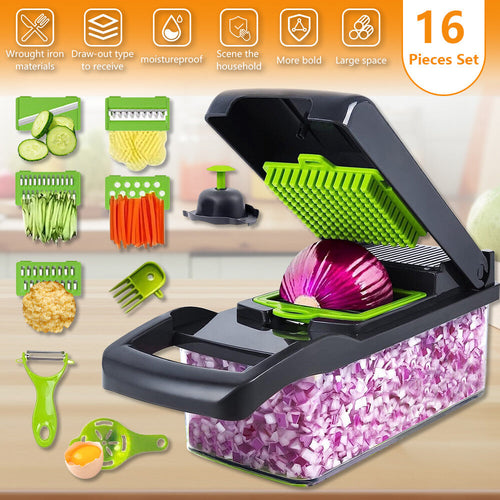 16 in 1 Multifunctional Vegetable Chopper Slicer